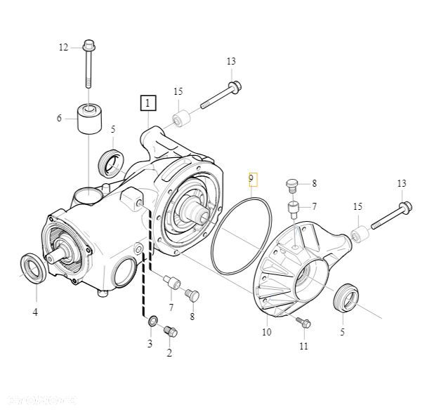 VOLVO XC60 XC90I S80 V70 S60 V60 XC70 uszczelniacz tylnego mostu OE - 1