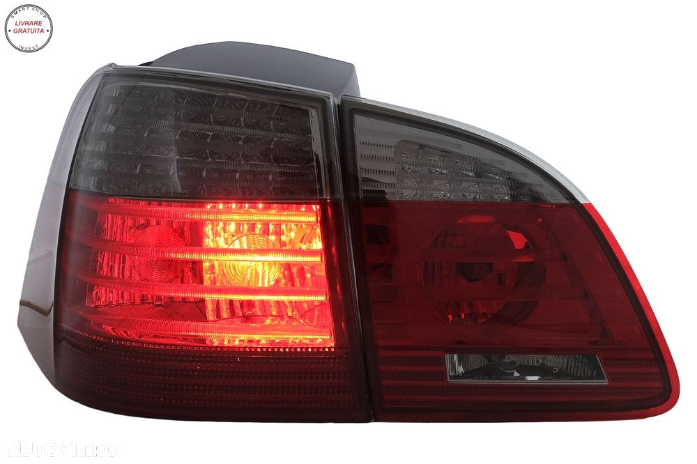 Stopuri LED BMW Seria 5 E61 Touring (2004-03.2007) Rosu Fumuriu- livrare gratuita - 11
