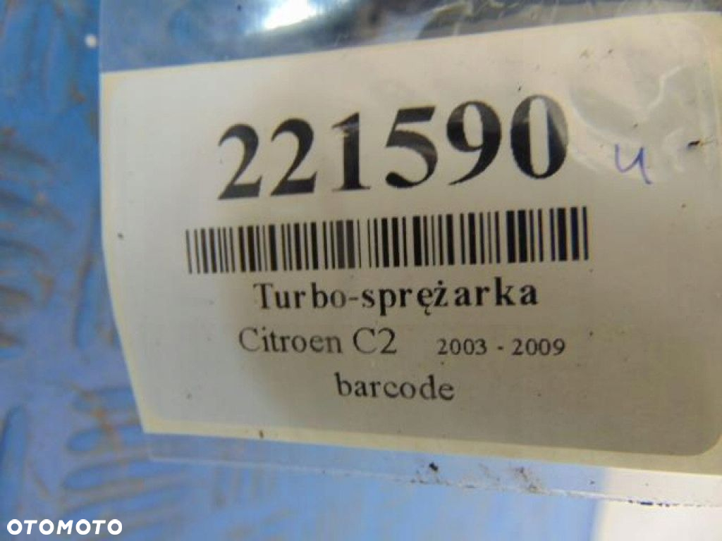 CITROEN C2 1.4HDI TURBO-SPRĘŻARKA 54351014861 - 8