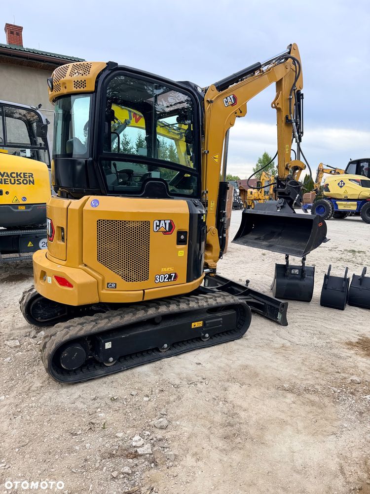 Caterpillar Minikoparka Cat 302.7 3xłyżki Skarpowa hydrL\P dodatkowe linie hydrauliczne szybkozłącze Gąsienice jak Nowe WIDŁY WIERTNICA za dopłatą - 3