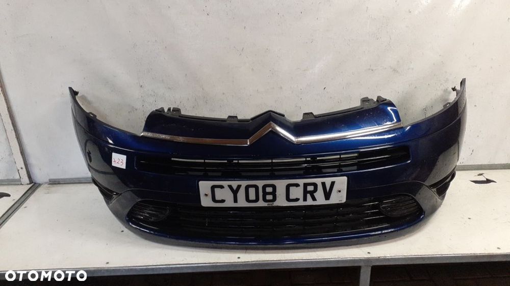 + ZDERZAK PRZÓD PRZEDNI DO CITROEN C4 GRAND PICASSO VTR EGED GRANATOWY HALOGENY - 1