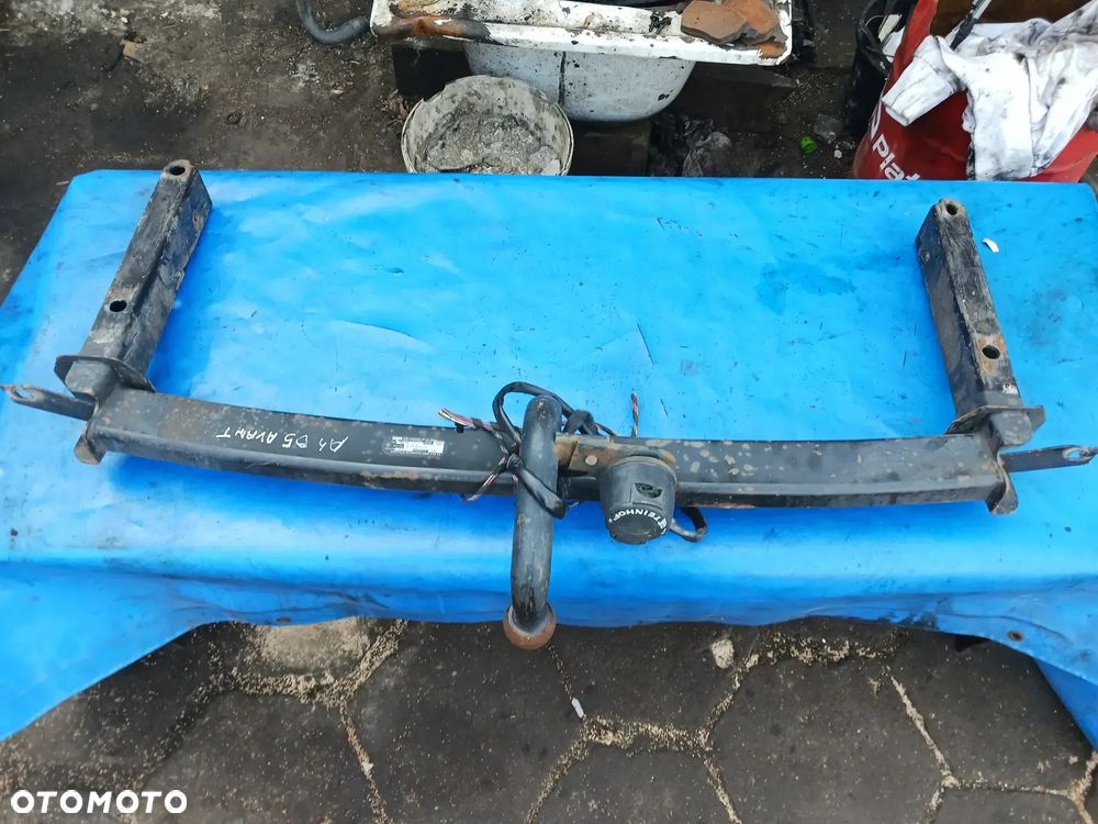 Hak holowniczy kompletny Audi A4 B5 Kombi Avant komplet wiązka tabliczka kula na stałe - 1