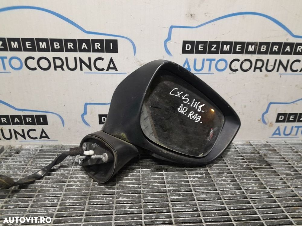 Oglinda dreapta Mazda CX - 5 Facelift 2015 - 2017 4 Usi ALBASTRU (1118) Rabatabile - 2