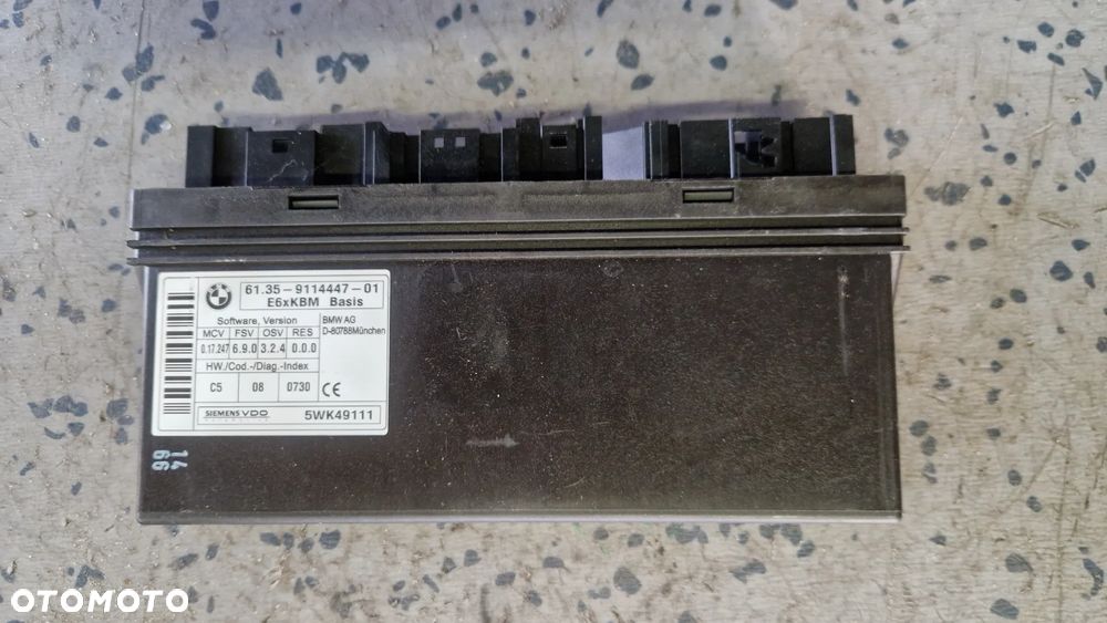 BMW E60 E61 MODUŁ KOMFORTU 9114447 - 1