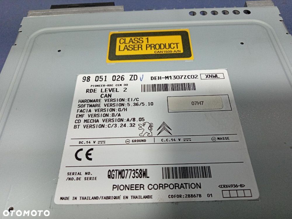 PEUGEOT 208 I LIFT 15-19 RADIO I NAWIGACJA 98051026ZD - 3