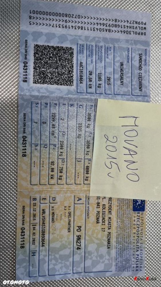 Opel Movano 7 osób doka - 11