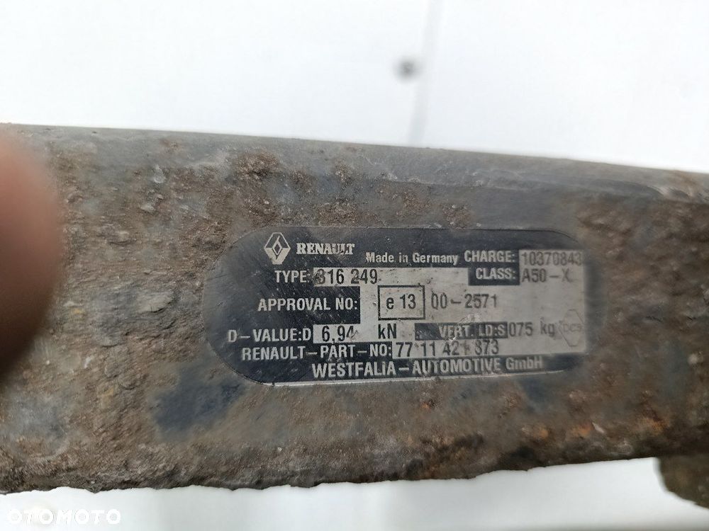 HAK HOLOWNICZY RENAULT CLIO III 316249  7711421873 WESTFALIA HATCHBACK - 7
