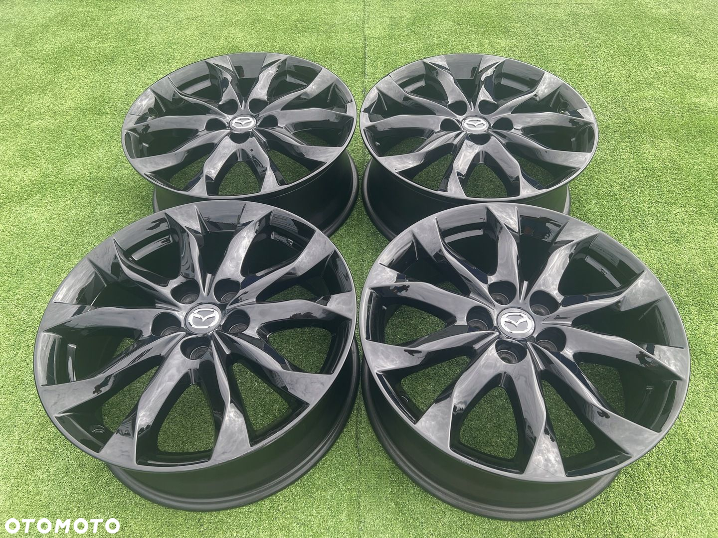 KOMPLET FELG FELGI ALU MAZDA CX-3 CX-30 3 6 CX-5 18 ET50 ORYGINALNE - 4