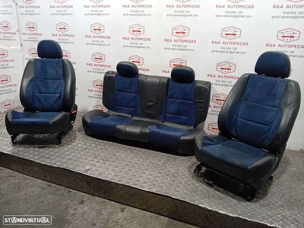 Conjunto de Bancos Rover 25 em Pele e Alcântara  Original - 3