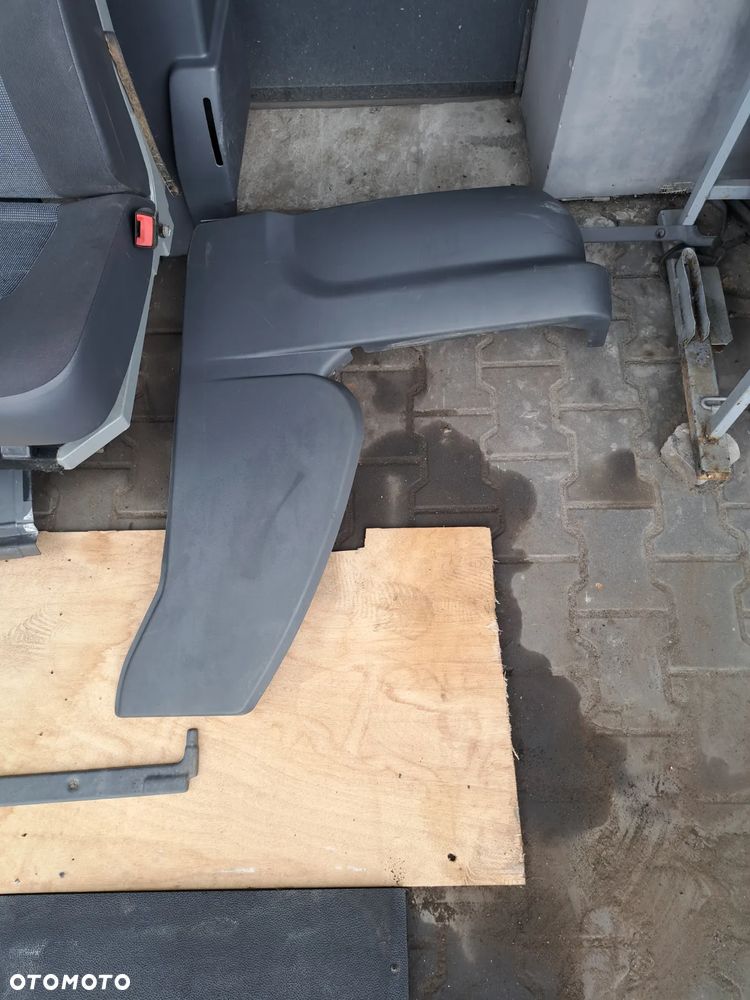 Peugeot Expert II Scudo Fotel kanapa ławka II rząd dubelkabina zabudowa plastiki podłoga mocowania ściana grodziowa - 8