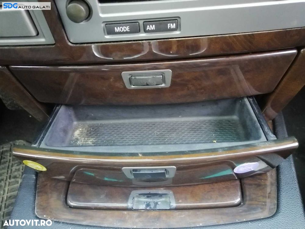 Sertar Bord Suport Telefon Spatiu Depozitare BMW Seria 7 E65 E66 730 Facelift 2001 - 2008 - 1