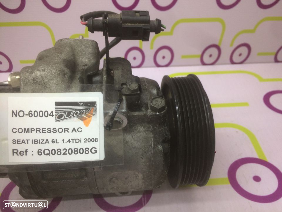 Compressor AC Seat Ibiza 6J 2010 - Ref: 6Q0820808G - NO60004 - 5