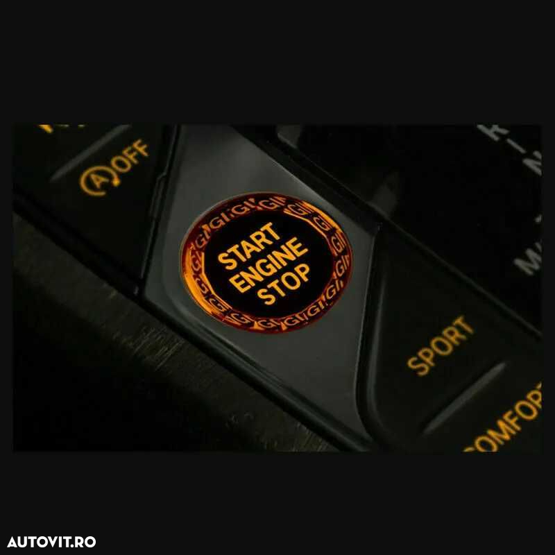 Buton Pornire Start Stop Cristal BMW Seria G, G20 G05 G06 G07 14 15 22 - 4