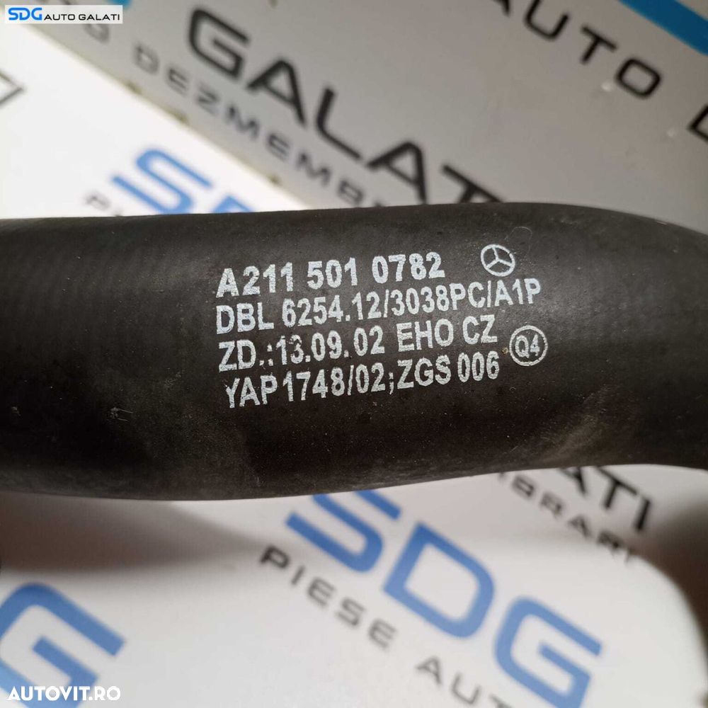 Furtun Apa Radiator Apa Mercedes Clasa E Class W211 E220 2.2 CDI 2002 - 2009 Cod A2115010782 [X1135] - 4