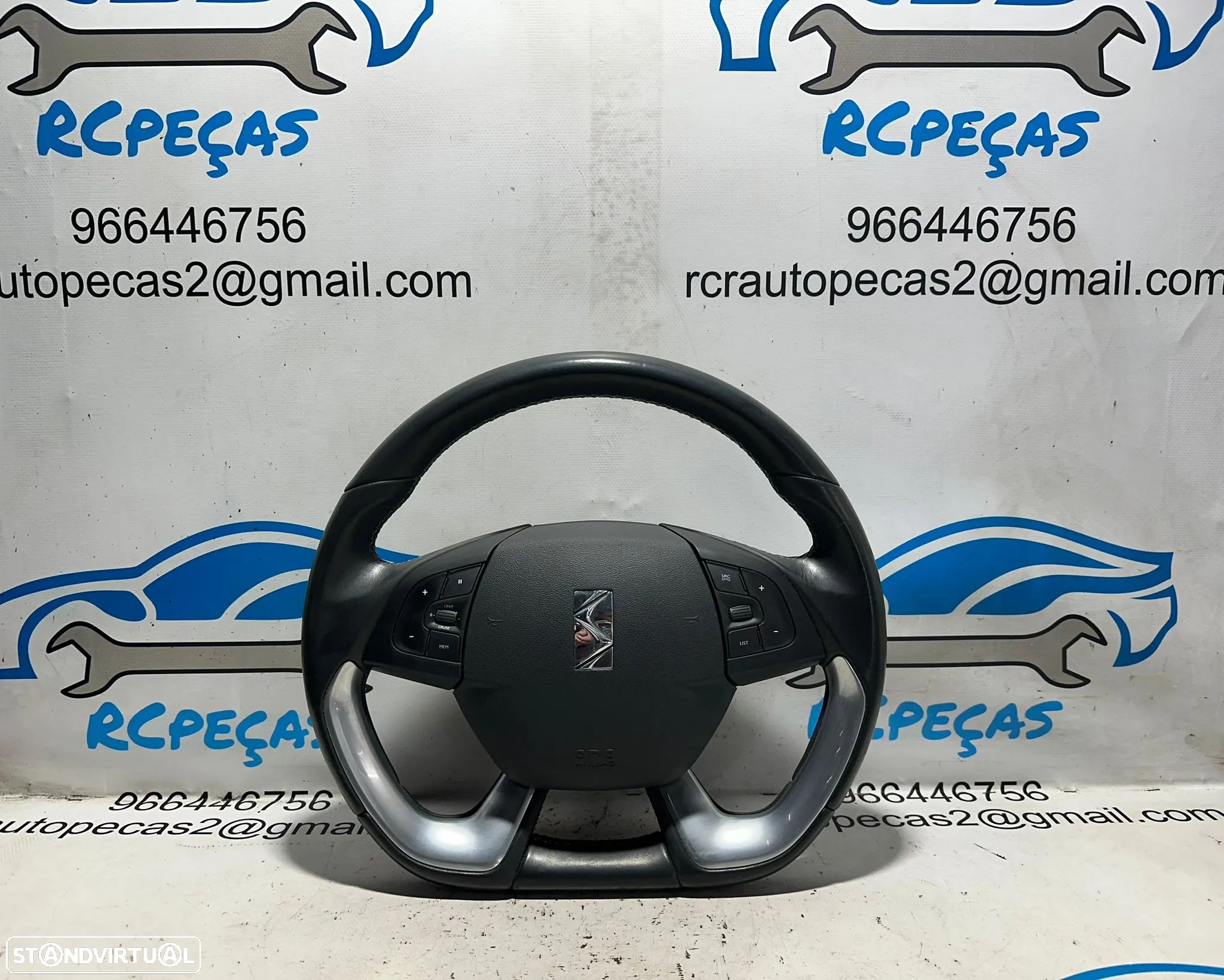 .Volante Guiador Pele Multifunções Original Citroen DS5 7839076 - 1