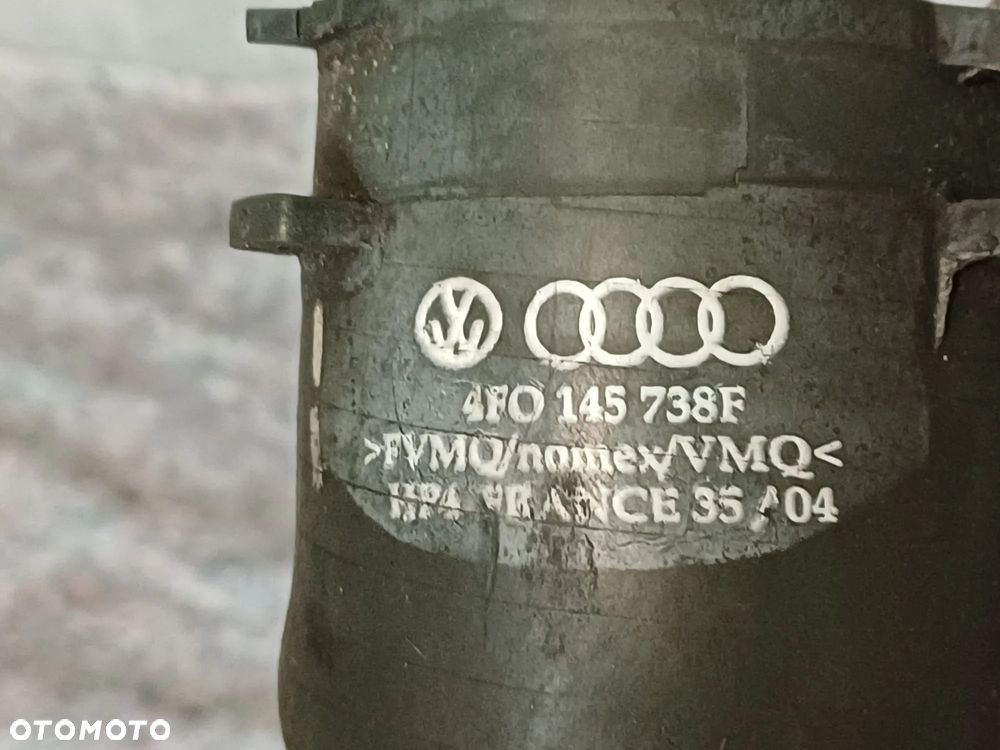 NR 600 Rura powietrza Intercoolera Audi A6 C6 3.0 diesel 4F0145738F - 6