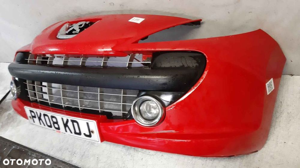 $ ZDERZAK PRZÓD PRZEDNI DO PEUGEOT 207 CZERWONY KKN URBAN MOVE HALOGENY - 3