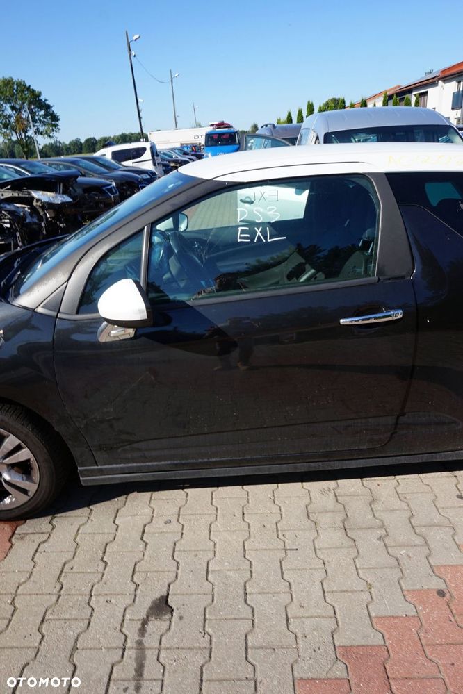 DRZWI PRZEDNIE LEWE DS3 I EXL  CZARNY CITROEN 2010-2014 - 1