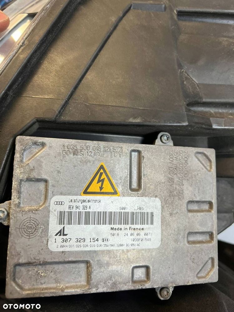 8E0 941 329A Moduł świateł BIXENON DRL Audi A4 S4 B7 8E 8H 2007 LEWY EU - 2
