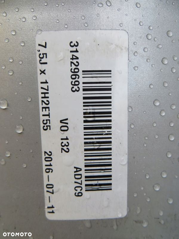 VOLVO XC60 FELGI ALUMINIOWE 7.5JX18 ET55 5X108 31429693 - 10