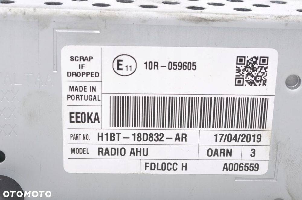 FORD FIESTA MK8 RADIO AHU H1BT-18D832-AR EUROPA - 2
