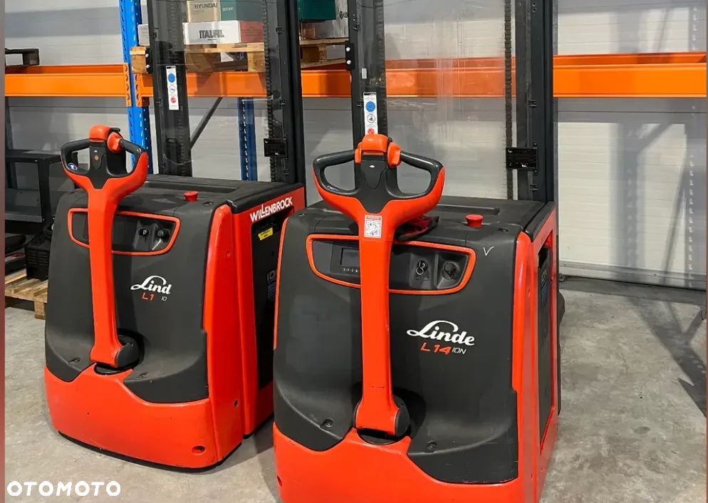 Linde L14-1173-01 Wózek podnośnikowy, elektryczny paleciak z masztem wysokiego składowania - 1