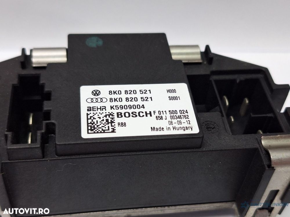 Rezistenta trepte aeroterma AUDI A4 IV Avant 8K5, B8 2007 - 2015 TDI CAGA, CJCA, CMEA, CMFA 8K0820521 - 2