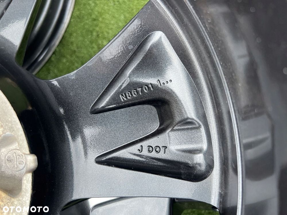 KOMPLET FELG FELGI ALU NISSAN LEAF QASHQAI TOWNSTAR 17 ET45 ORYGINALNE - 10