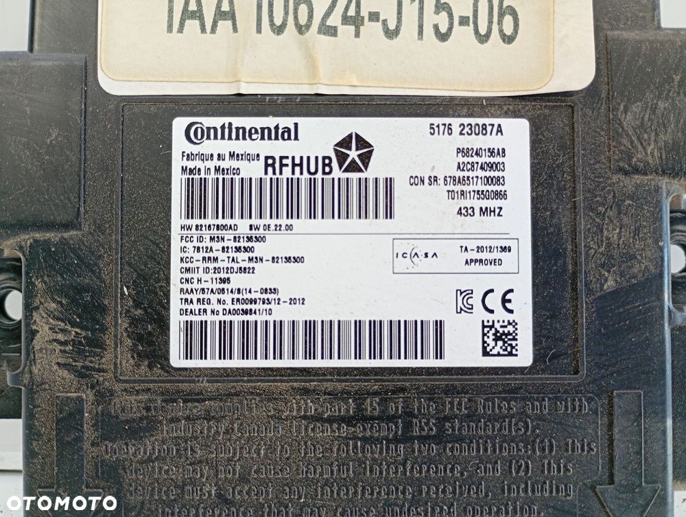 Sterownik Systemu Keyless P68240156ab Jeep Grand Cherokee Dodge Durang - 3