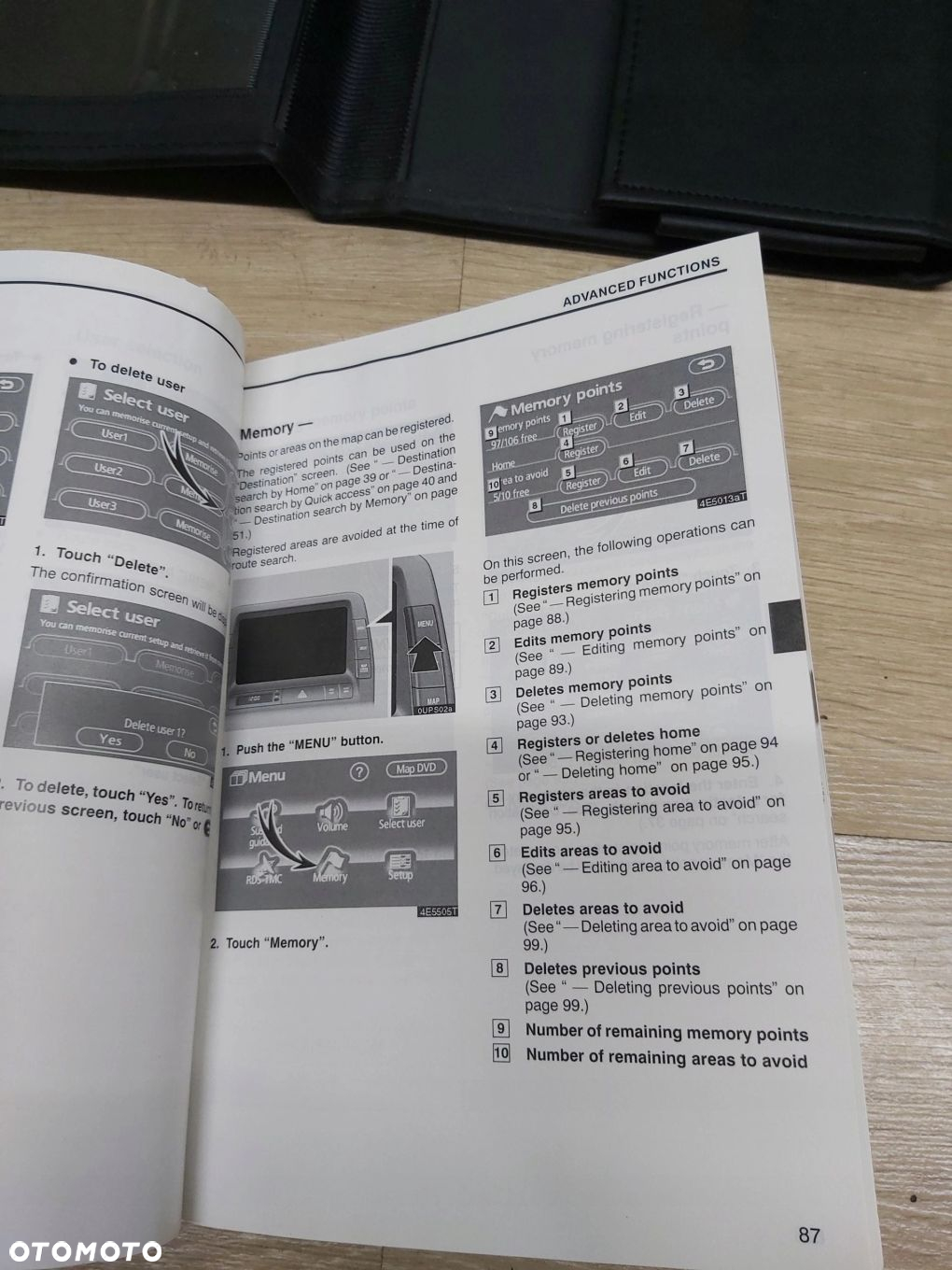 Toyota Prius etui na dokumenty pokrowiec na instrukcję - 4