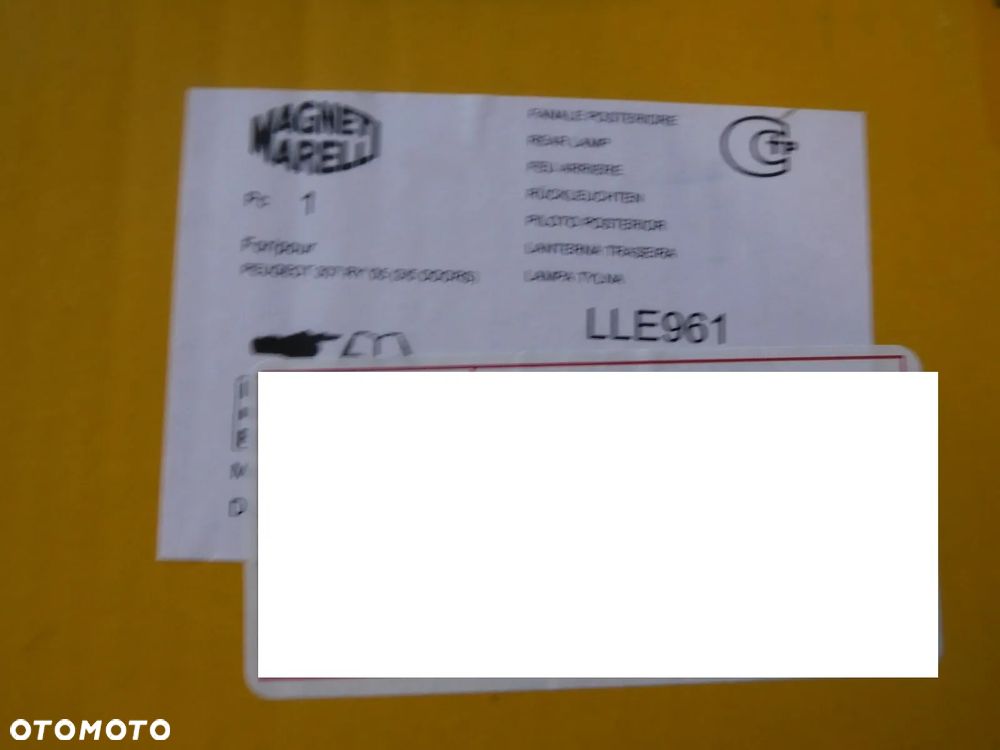 peugeot 307 lift hb lampa tył prawa nowa oryginał wkład tylna - 4