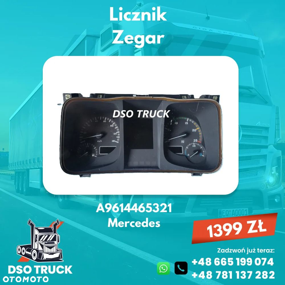 Licznik Zegar A9614465321 Mercedes ACTROS AXOR ATEGO - 1