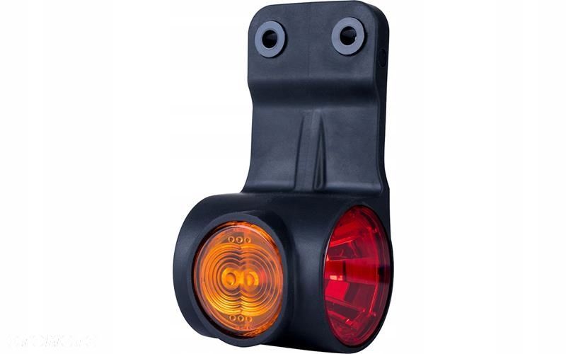 lampa obrysowa led na wieszaku z odbłyśnikiem 12/24v lewy - 1