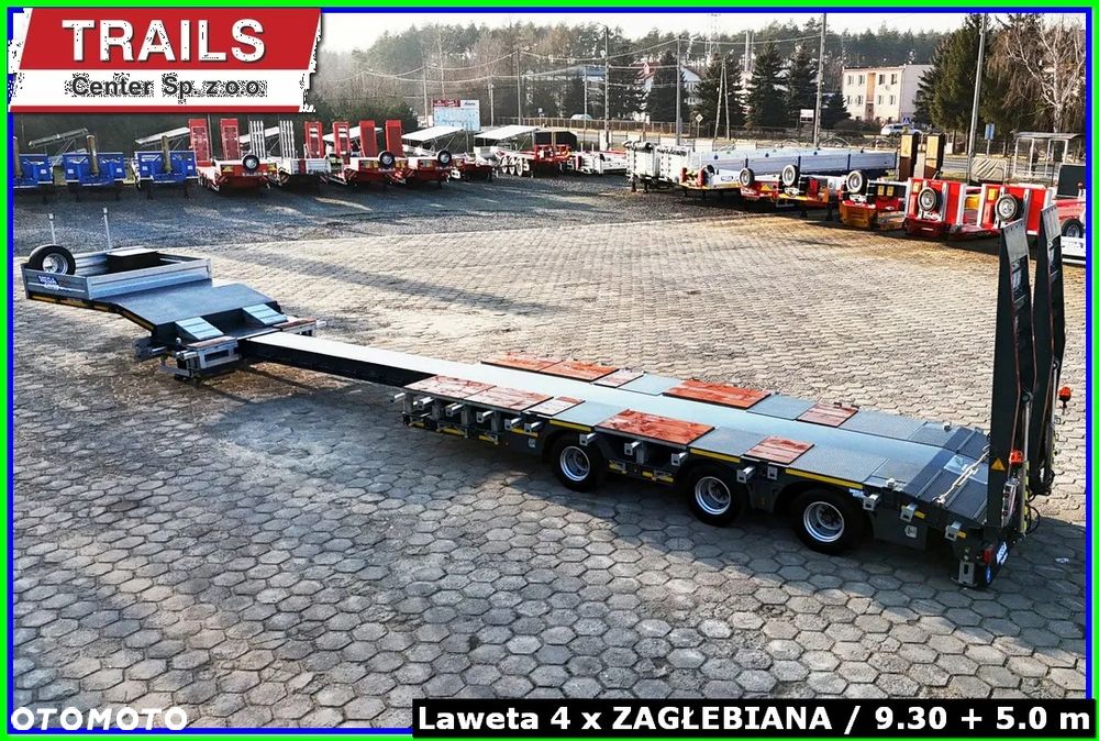 Inny Naczepa rozciągana dł. 18,60 m, zagłębiana x 4, szer. 3,00 m - NAJAZDY HYDRAULICZNE. !!! - 19