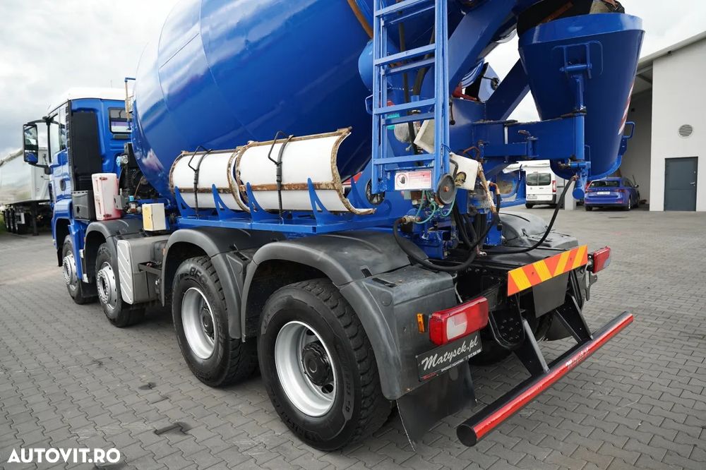 MAN TGS 35.400 / 8x4 / BETONIERĂ / IMER / BETONIERĂ 9 M3 / - 13
