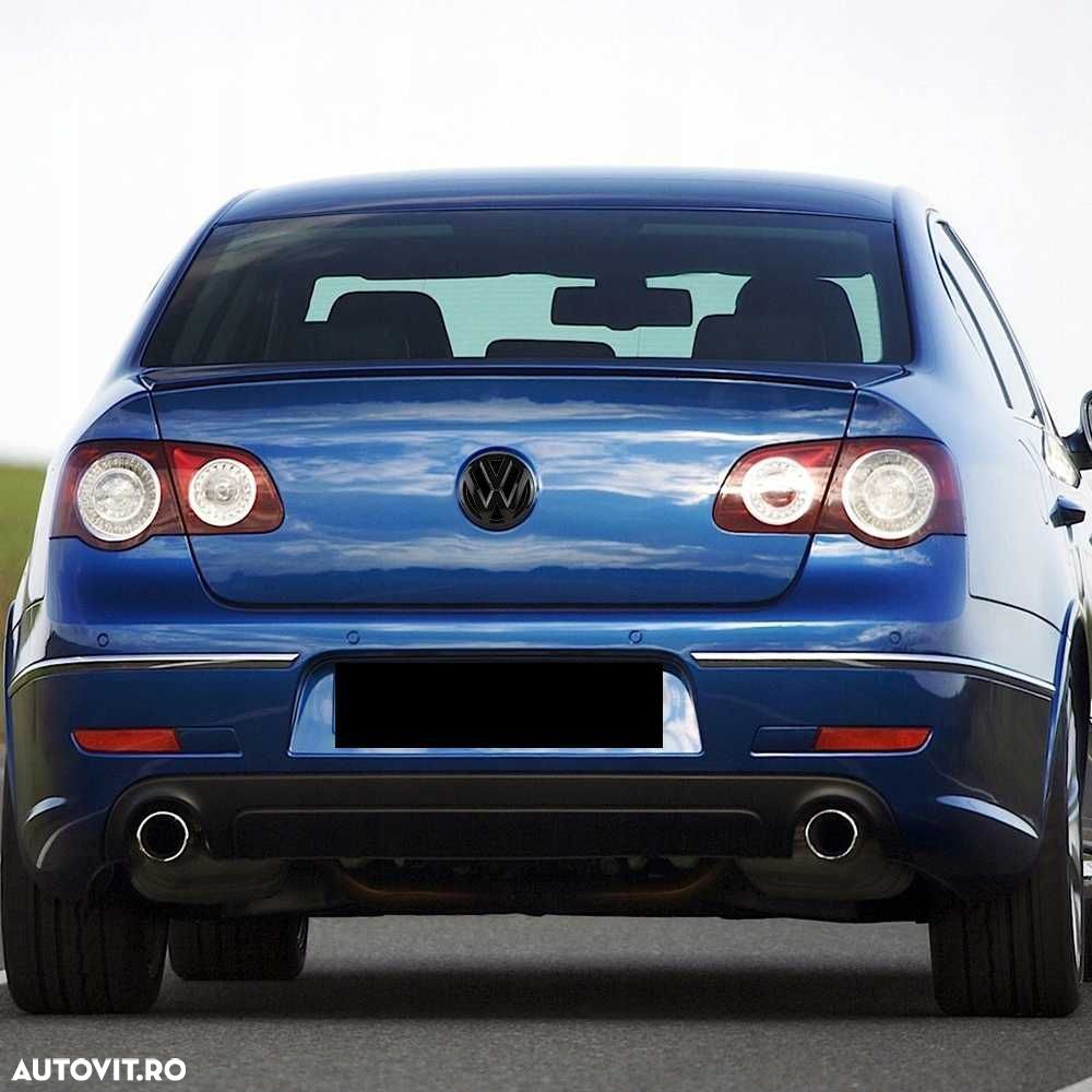 Set 2 Embleme Fata Spate Negru Lucios Volkswagen VW Passat B6, 2007-11 - 3