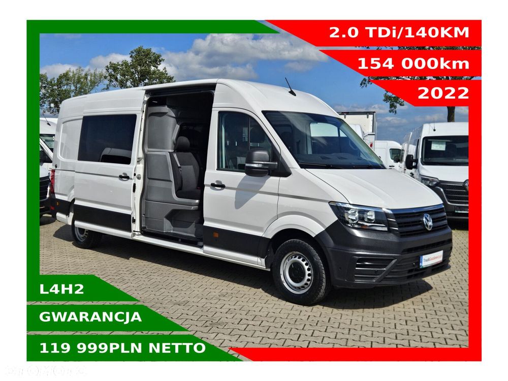 Volkswagen Crafter L4H2 *119999zł NETTO* Brygadówka 7 osób 2.0TDi/140KM - 1