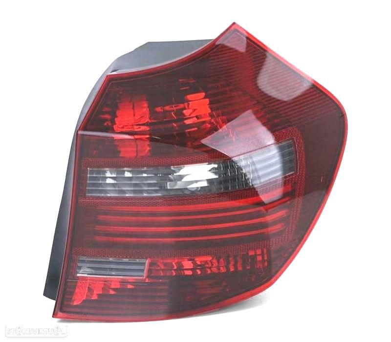 FAROL LED DIR BMW E81 E87 LCI 07-12 VERMELHO FUMADO - 1