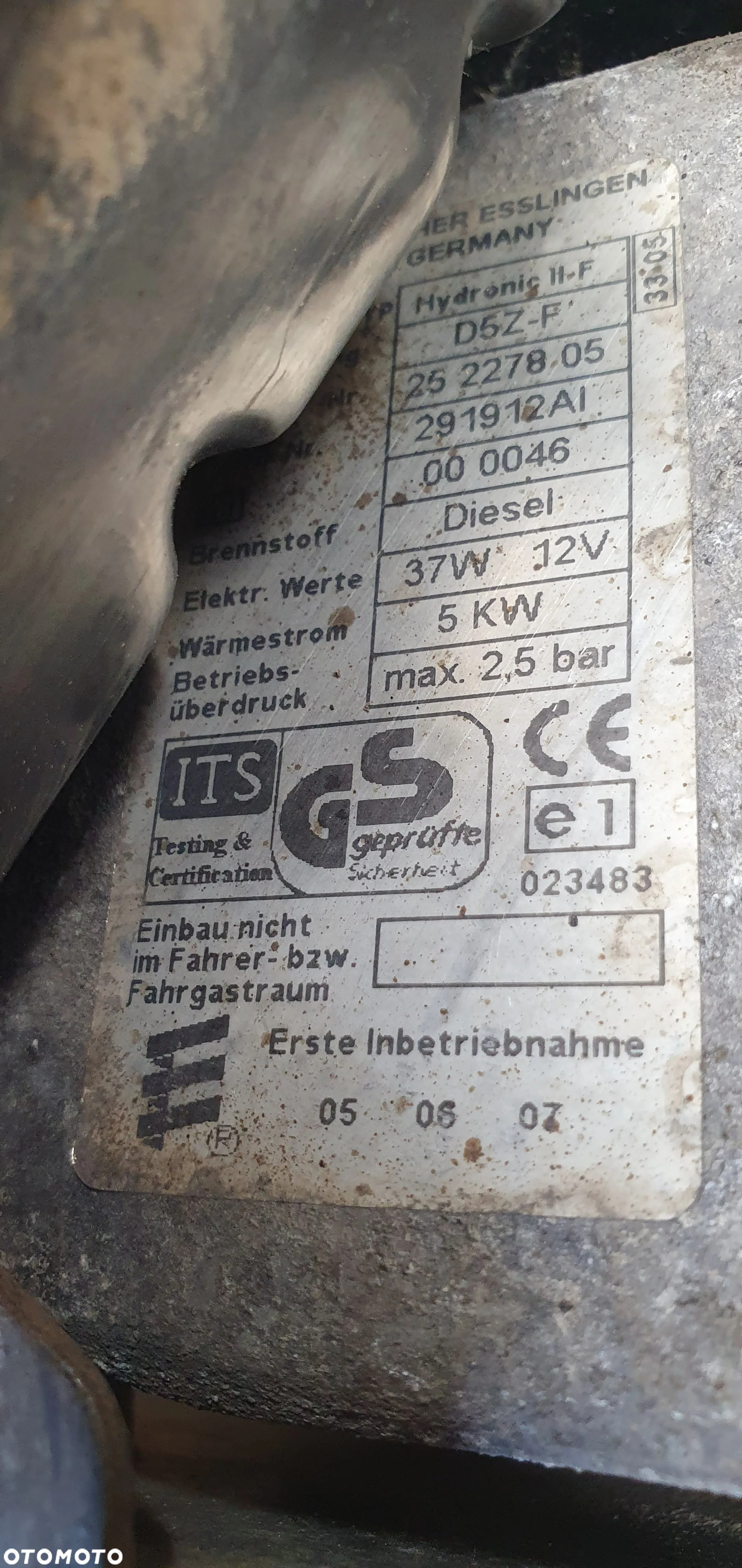 Webasto ogrzewanie postojowe Ford Galaxy MK1 Lift 7M3815071B - 9