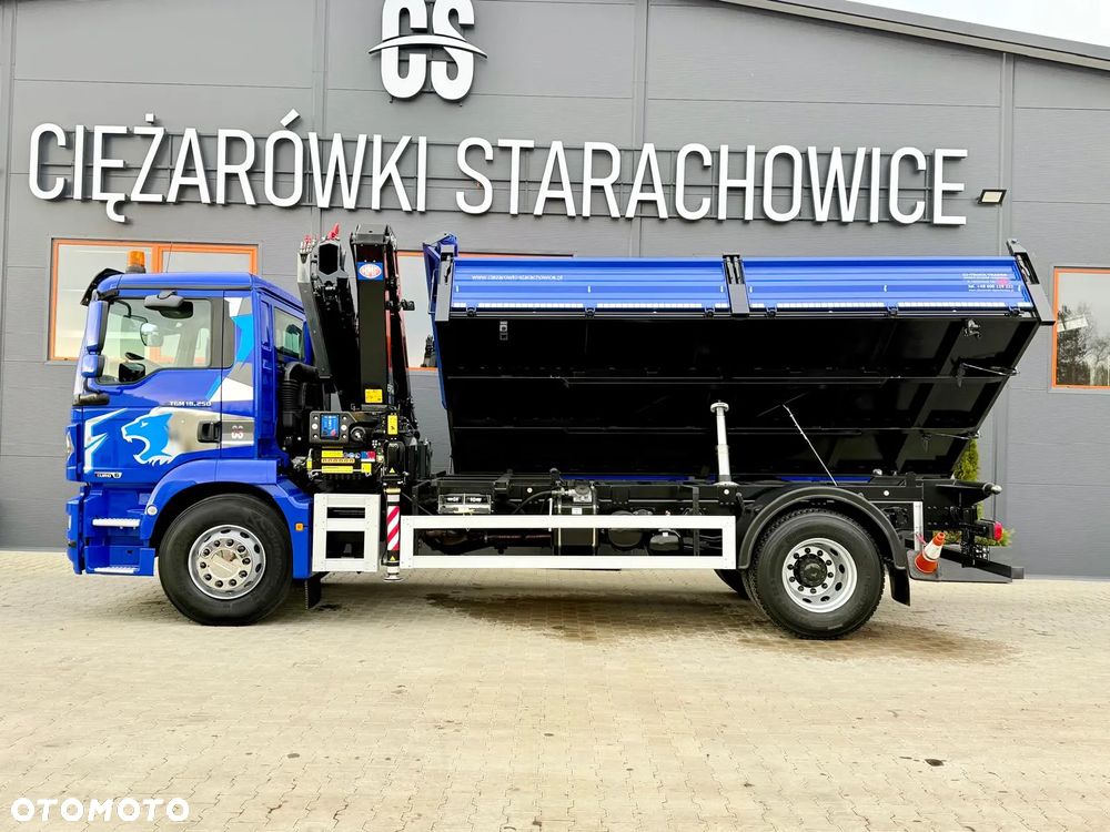MAN MAN TGM TGL TGS 18.250 // E6 // wywrotka + HDS HMF z pilotem // 4x2 // budowlanka // kiper wywrot żuraw dzwig kran Crane - 17