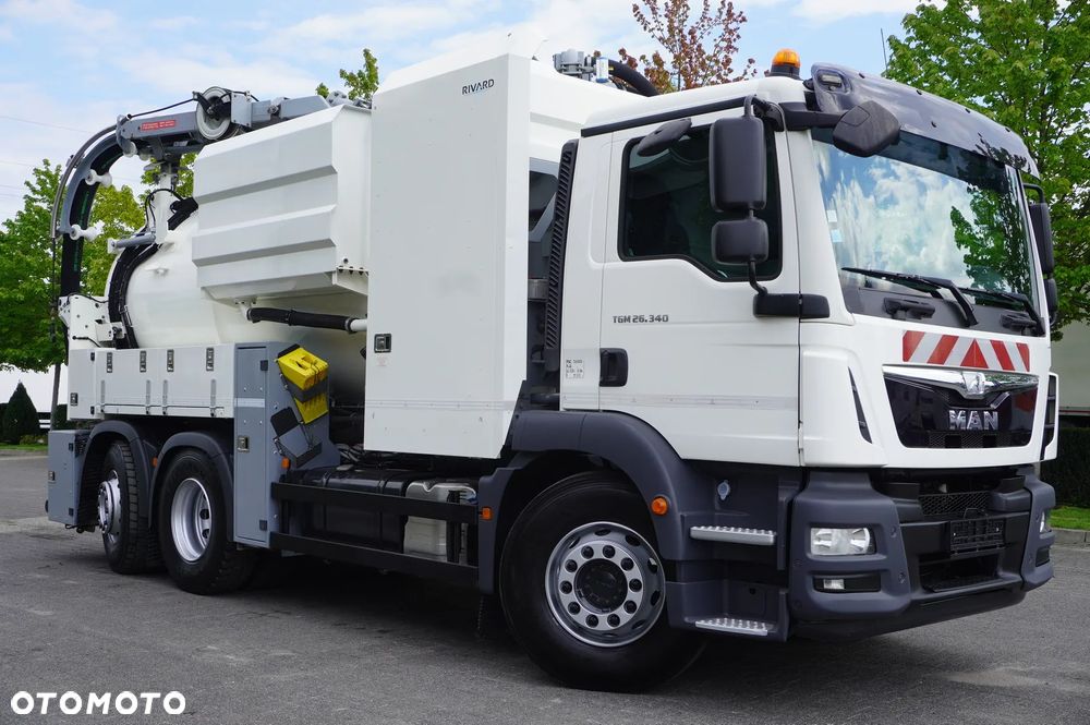 MAN TGM 26.340 E6 / Beczka asenizacyjna Rivard 11,8 m3 / 110 tys. km / oś skrętna - 11