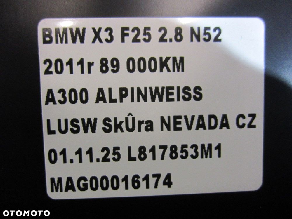 BMW X3 F25 X4 F26 51459212921 9184154 SCHOWEK KONSOLI DESKI KIEROWCY CZARNY - 9