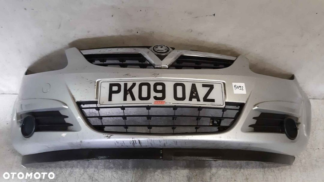 ^ ZDERZAK PRZÓD PRZEDNI DO OPEL CORSA D Z157 SREBRNY DO MALOWANIA !!! - 1