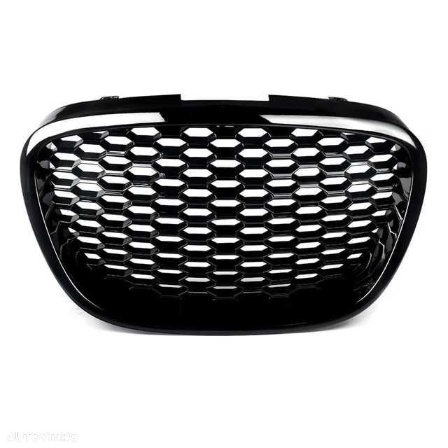 Grila Centrala Bara Fagure Seat Leon 1P, Altea, Toledo, Negru Lucios - 1