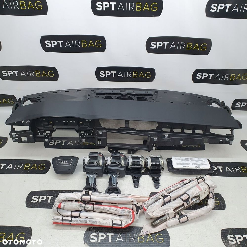 AUDI A6 C8 4K1 DESKA ROZDZIELCZA KONSOLA KOKPIT PULPIT PODUSZKI AIRBAG AIR BAG PASY KURTYNY KIT SET - 1