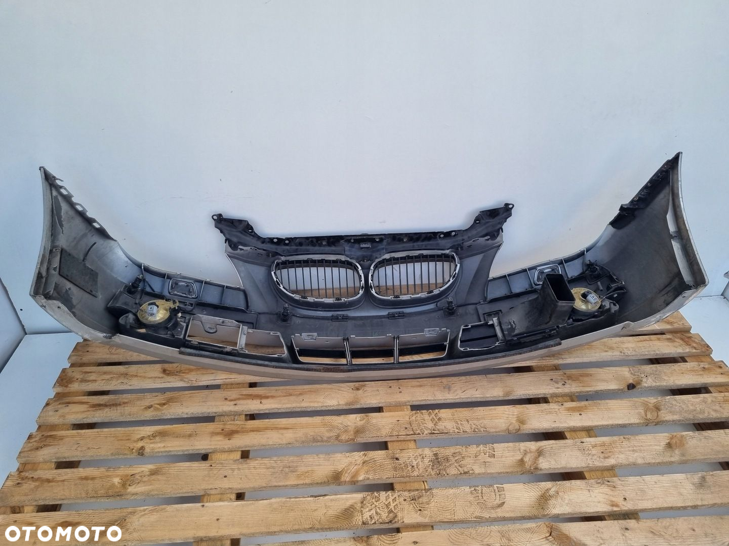 BMW E60 03-07r KOMPLETNY PRZEDNI ZDERZAK przód SREBRNY SPRYSKI PDC 354 - 12