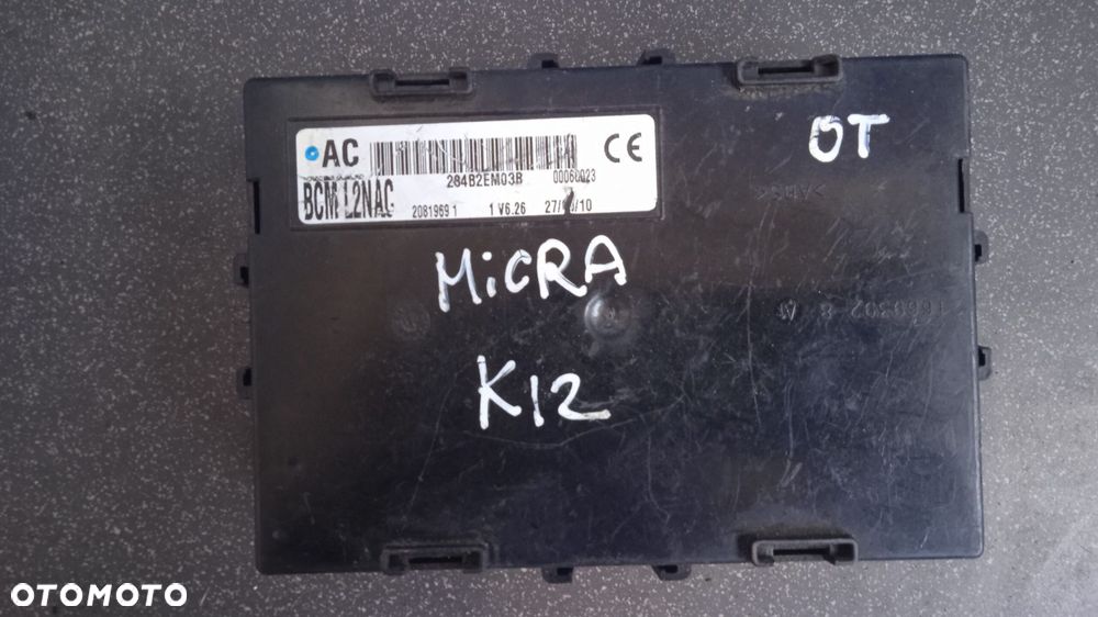 Moduł BCM L2NAC Nissan Micra K12 Note E11 Lift 284B2EM03B - 3