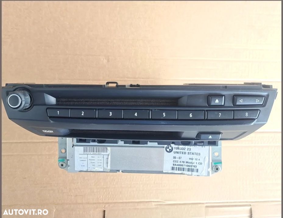 Media player unitate cd casetofon cd player magazie cd radio cd CCC BMW E70 E71 - 1