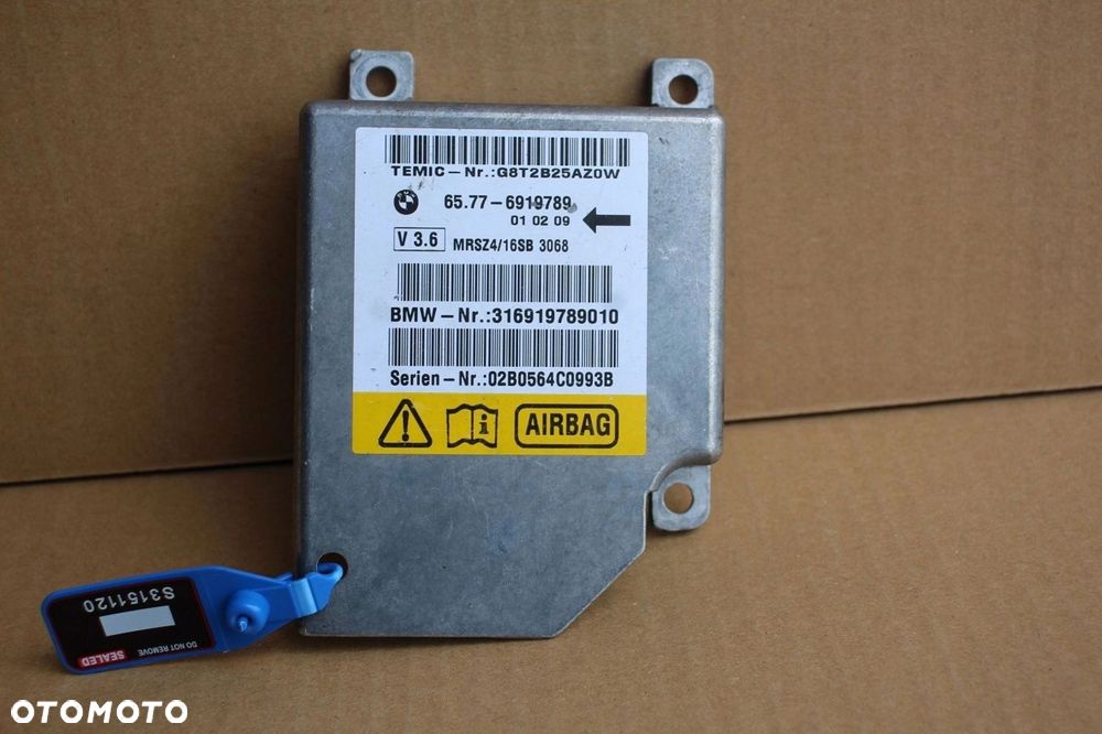 Moduł sensor poduszek AIRBAG BMW 5 e39 6919789 V 3.6 - 1