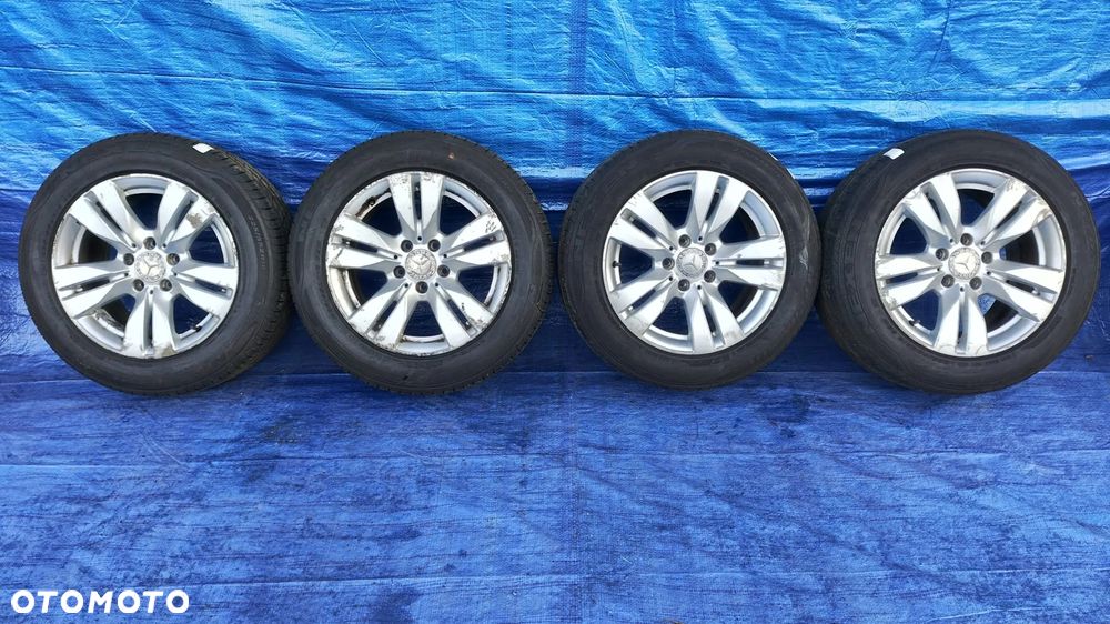 KOŁA FELGI ALUMINIOWE ALUFELGI 8Jx16 ET46 A2124010202 OPONY LETNIE NEXEN NFERA SU1 225/55R16 225 55 16 MERCEDES W212 W207 - 1